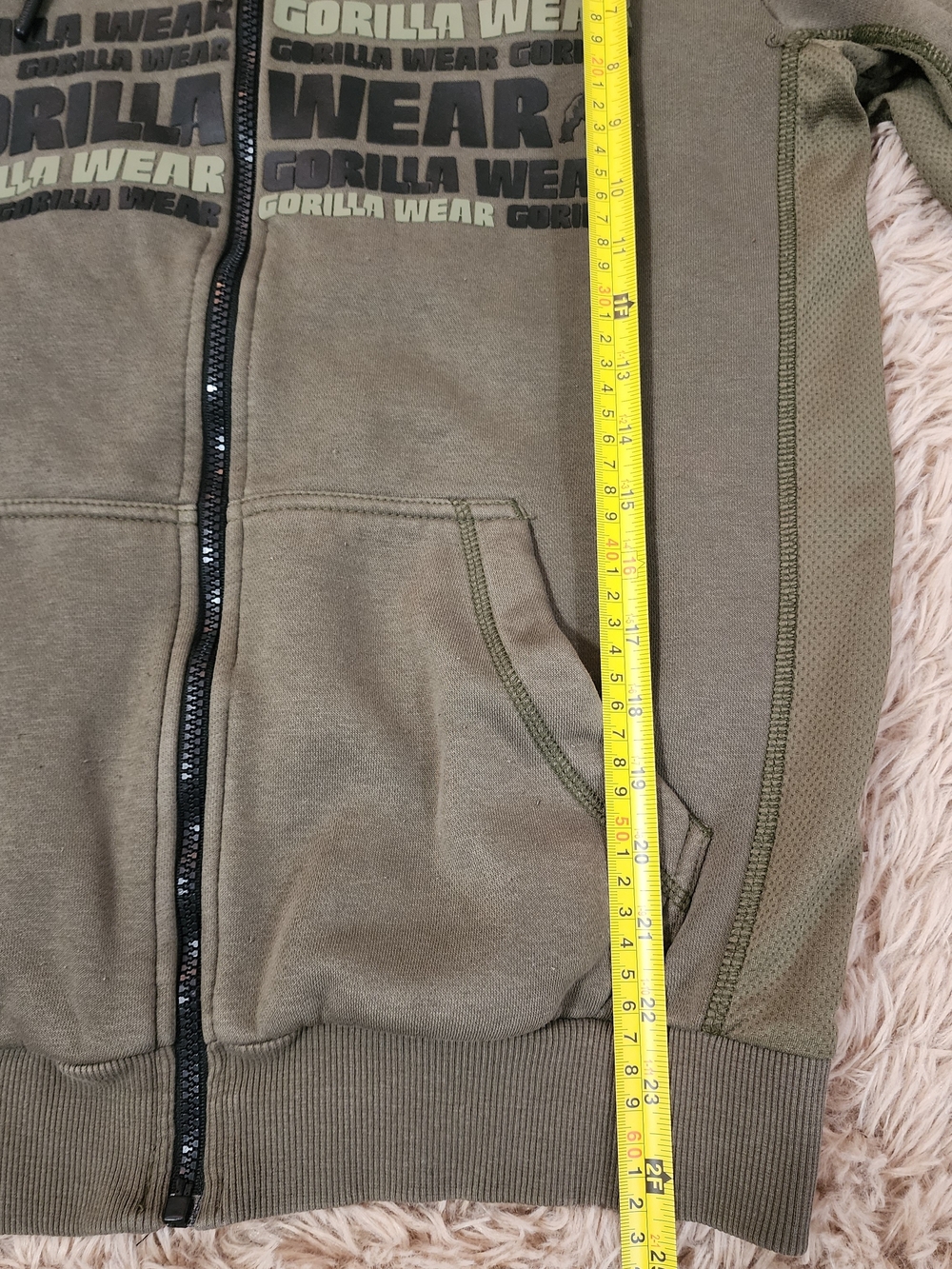 Gorilla Wear Bowie Mesh Zipped Hoodie - Picture 7 of 11